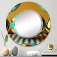 thumbnail image 2 of DESIGN ART Designart 'Golden Spheres Infinity IV' Printed City Wall Mirror 24in.x36in., 2 of 5