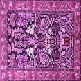 thumbnail image 1 of Ahgly Company Indoor Square Persian Purple Traditional Area Rugs, 6' Square, 1 of 4
