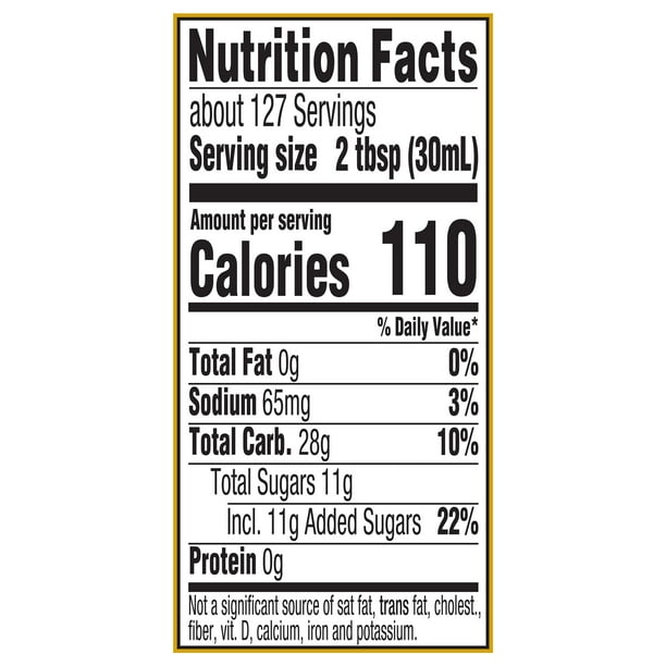 Log cabin lite syrup nutrition facts