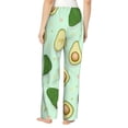 thumbnail image 3 of Sigee Avocado Print Women's Soft Pajama Pants - Breathable and Comfortable Lounge Sleep Bottoms with Elastic Waistband and Pockets-, 3 of 9