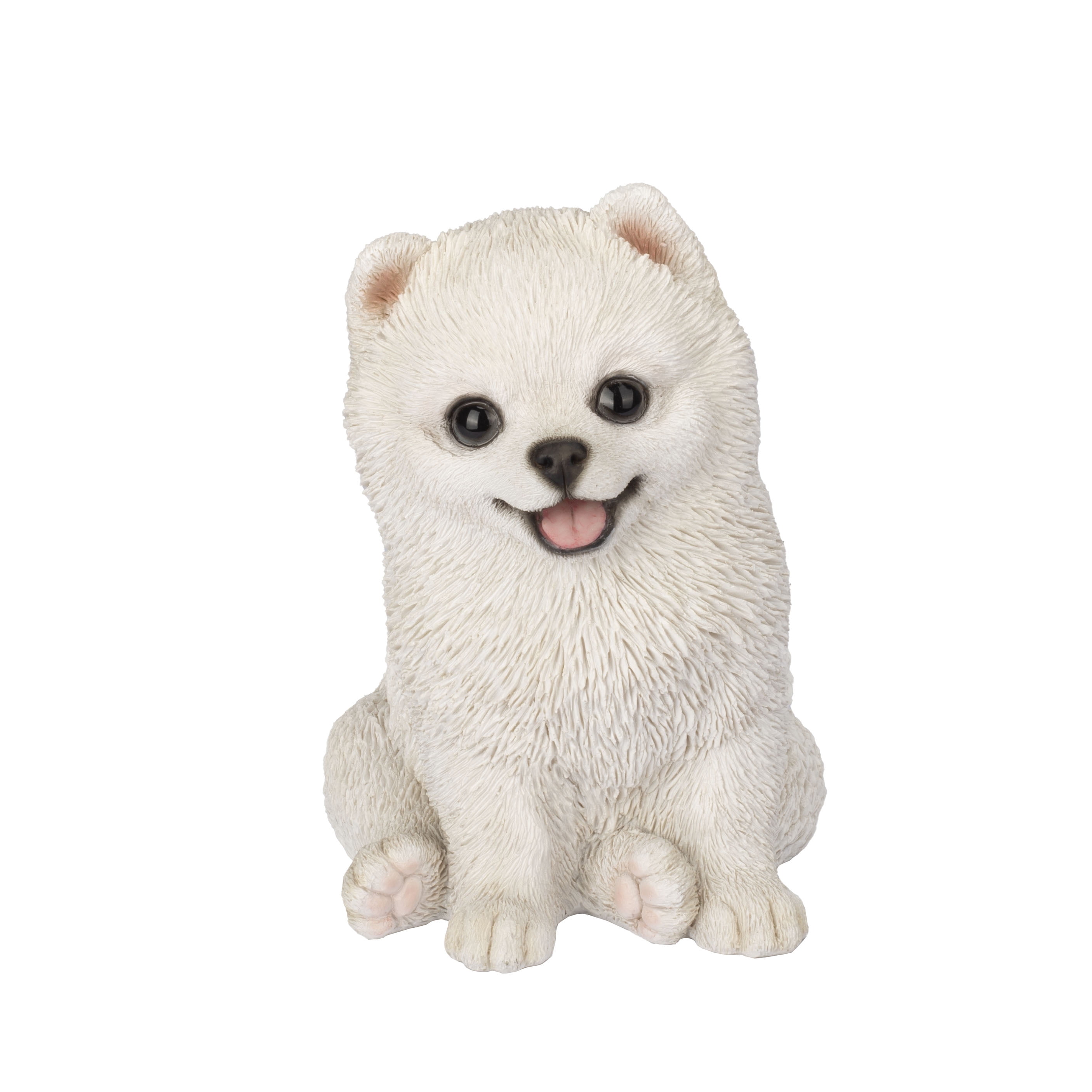 SOREAL White Pomeranian | Handpainted Decorative Puppy Statue for Home & Garden Decor | Premium Polyresin Dog Statue | Gift for Dog Lovers | Weather-Resistant Indoor/Outdoor Decor