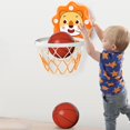 thumbnail image 2 of Mini juego de aro de baloncesto para interiores, juegos deportivos con baloncesto y bomba, montaje en pared naranja Zulema aro de baloncesto, 2 of 6