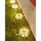 thumbnail image 3 of Paquete de 4 luces solares de suelo IP65 impermeables para paisaje, 16 LED, para decoración de patio, camino, jardín (luz cálida), 3 of 5