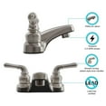 thumbnail image 3 of Dura Faucet DF-PL700C-SN RV 2-Hole Bathroom Faucet with Classic 2-Handles (Brushed Satin Nickel), 3 of 8