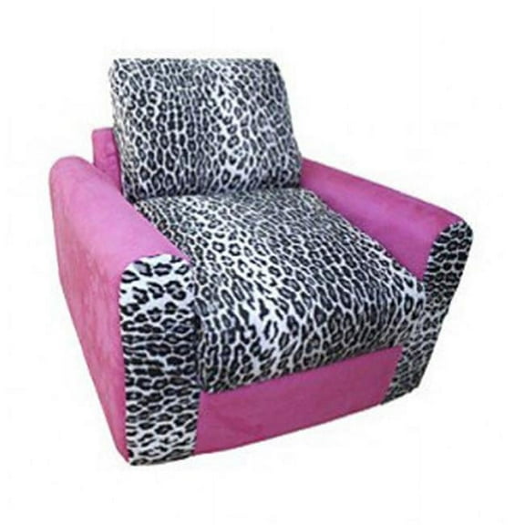 Pink Leopard Chair Sleeper
