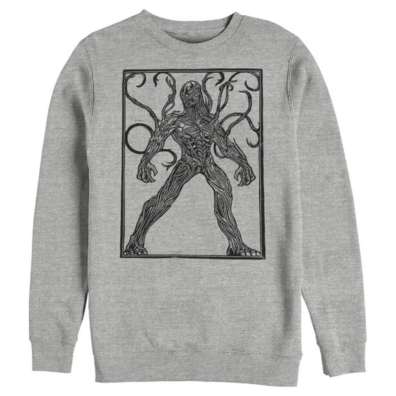 Men's Marvel Eternals Kro Woodcut  Sweatshirt Athletic Heather X Large