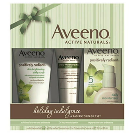 Aveeno Positively Radiant Holiday Gift P