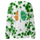 thumbnail image 4 of Xuyuer St. Patrick's Day Sweatshirts for Women Shamrock Shirt Clover Printed Irish Gift Casual Loose Long Sleeve Fit Tops, 4 of 5