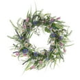 thumbnail image 2 of COM1950s Artificial Spring Summer Wreath for Front Door 16-22 Inch, Gorgeous Faux Floral Wreath with Multicolor Tulip Hydrangeas Green Eucalyptus Leaves for Window Wall Wedding Farmhouse Decor, 2 of 7