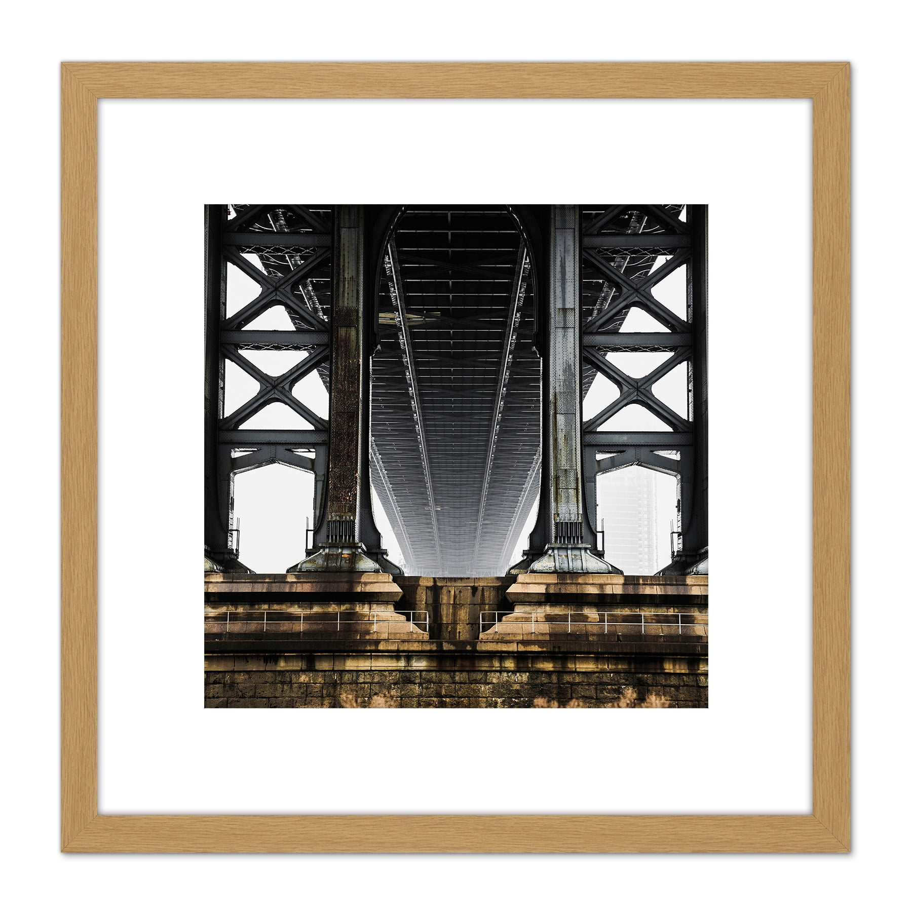 Under The Bridge Photo 8X8 Inch Square Wooden Framed Wall Art Print ...