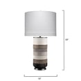 thumbnail image 5 of Jamie Young Co Winslow Modern Leather & Steel Table Lamp in Gray/White/Bronze, 5 of 5