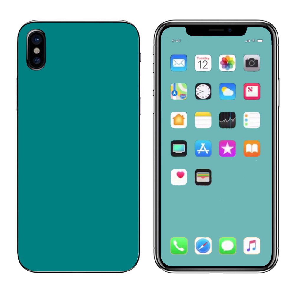 Skins Decals For Apple Iphone X 10 / Teal Color - Walmart.com - Walmart.com