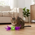 thumbnail image 3 of Vibrant Life Green and Purple Feather Rattle Cat Toy, 3 of 8