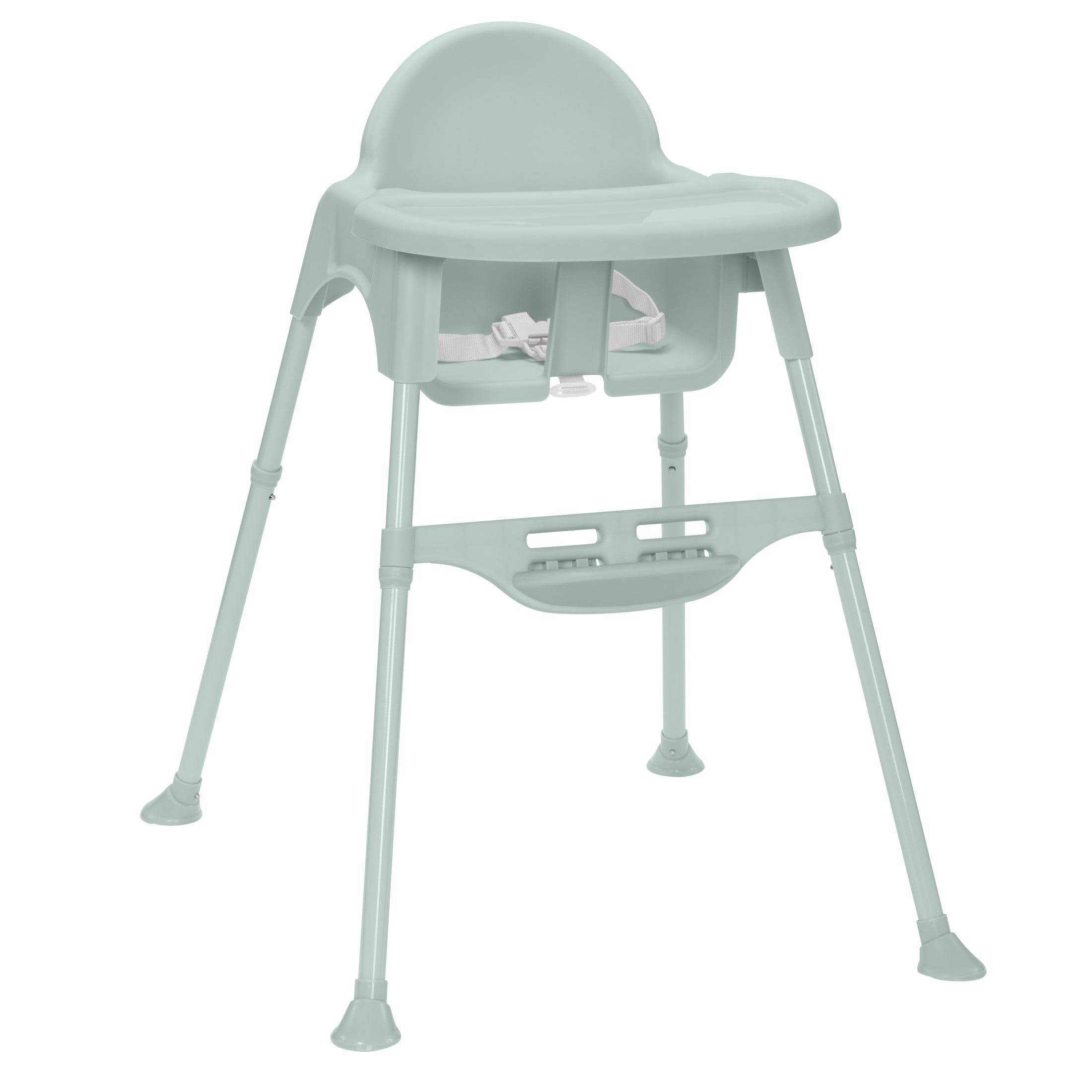 Babideal Lightweight Baby High Chair with Tray & Harness – Soft Sage, Portable Easy-Clean Feeding Chair