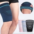 thumbnail image 2 of 1 Pc Thigh Guard Protector Leg Support Compression Bandage Adjustable SleeveL He Qiyong unisex, 2 of 2