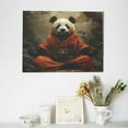 thumbnail image 6 of Gukieu Jungle Meditating Panda Print Horizontal Canvas Decorative Painting 12x16 Inch Shrinkage Resistant Frame Hanging Home Wall Art Decor, 6 of 6