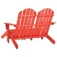 thumbnail image 3 of vidaXL 2-Seater Patio Adirondack Chair&Ottoman Fir Wood Blue, 3 of 71