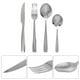 thumbnail image 5 of Juego de cubiertos para cena, vajilla de acero inoxidable 316, tenedor, cucharas, apto para lavavajillas (plateado), 5 of 6