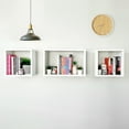 thumbnail image 7 of Kaboon Wall Mount Cube Shelf Set of 3,19.75x12.5x7.75, Model-Cube-Shelf, White, 7 of 7