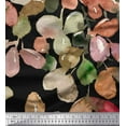 thumbnail image 1 of Soimoi Black Cotton Duck Fabric Leaves Watercolor Print Fabric by Yard 42 Inch Wide, 1 of 3