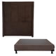 thumbnail image 1 of Box Base Cama Individual + Cabecera Nizza Chocolate, 1 of 7