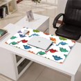thumbnail image 3 of Long Mouse Pads for Desk,White Dinosaurs Colorful Species Pattern Desk Mats on Top Of Desks, Desk Mouse Pad Extra Large with 3mm Non-Slip Base and Stitched Edge for Gaming,Office,Work,Home 31.5"x15.7", 3 of 6