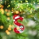thumbnail image 5 of Adornos navideños, adornos navideños, regalos navideños, árbol de Navidad acrílico 2D, colgante de 26 letras, regalo decorativo, colgantes para fiestas navideñas familiares, objetos colgantes, 5 of 6