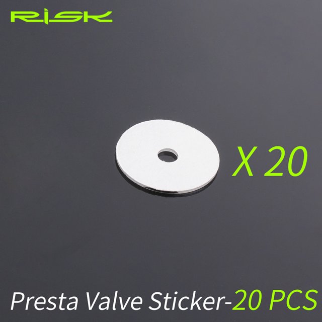 Bicicleta 20 piezas RISK Presta válvula Ndcxsfigh pegatina montaña aire boquilla pegamento Pad