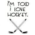 thumbnail image 2 of CafePress - I'm Told I Love Hockey Body Suit - Baby Light Bodysuit, Size Newborn - 24 Months, 2 of 4