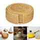 thumbnail image 3 of Manteles individuales para servir de de posavasos de ratán dos a mano para tazas de café y té - 10cm, 3 tamaños Sunnimix Cojín de posavasos de taza de té, 3 of 8