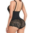 thumbnail image 3 of SEZZGU Women's Plus Size Lace Shapewear Bodysuit - V-Neck Sleeveless, Elegant for Evening Wear, 3 of 6
