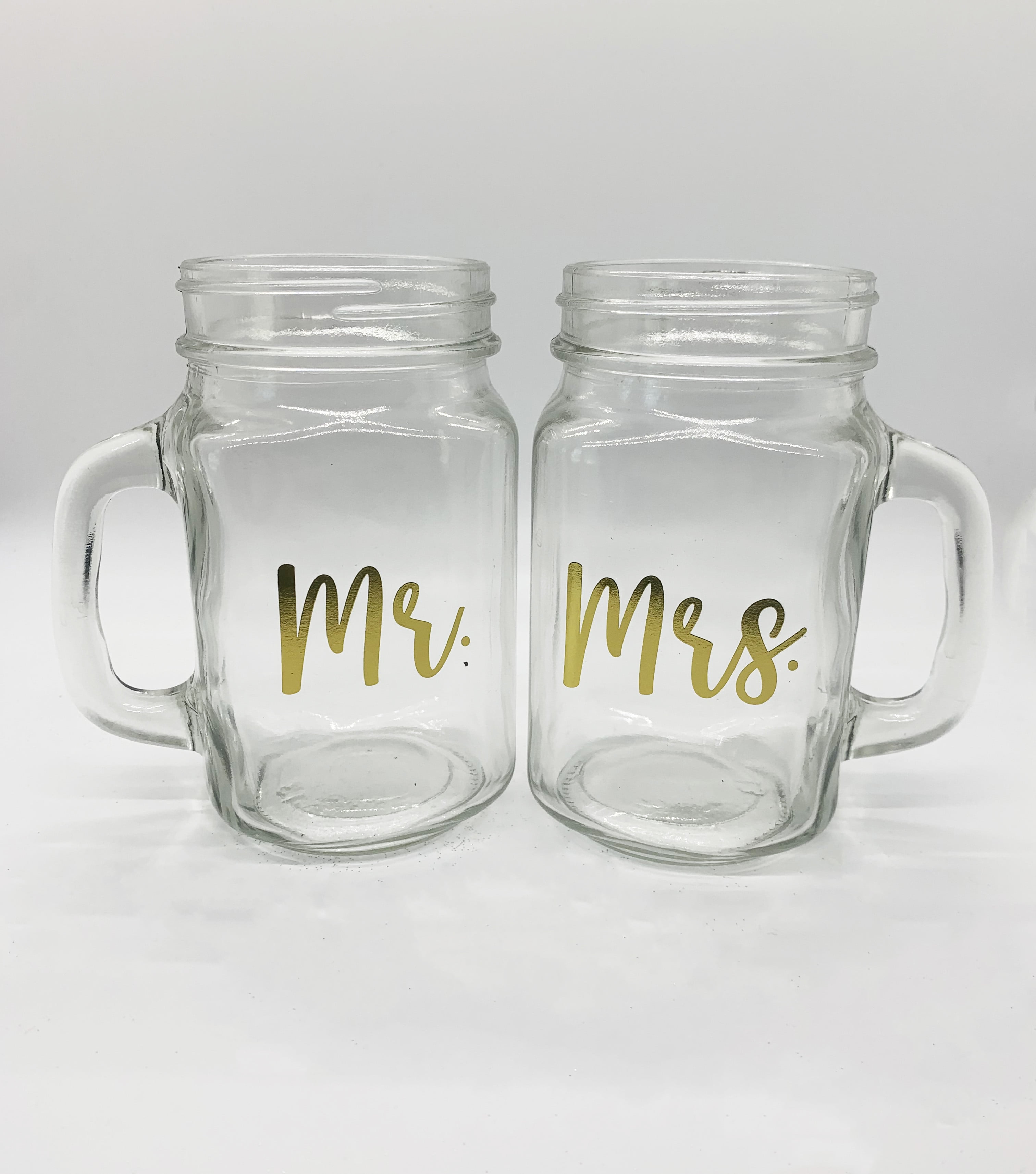 Mr & Mrs Mason Jar Toasting Glasses, Hobby Lobby