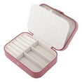 thumbnail image 3 of REGALWOVEN Jewelry Box for Women Girls Birthday Gifts, Small Portable Velvet Jewelry Organizer Case Storage Display Holder Pink, 3 of 7