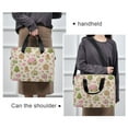 thumbnail image 6 of 16" Laptop Briefcase for Work Travel Laptop Shoulder Bag Carrying Handbag Laptop Case Pink Cute Christmas Pattern, 6 of 8