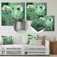 thumbnail image 4 of Designart "Vibrant Poppies in Emerald Green III" Floral Metal Wall Art, 4 of 5