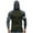 D-Army Green, variant on DDAPJ pyju Men's Sun Protection Hoodie with Mask UPF 50  UV Long Sleeve Shirts Camo USA Flag Performance Rash Guard Workout Tops Black XL