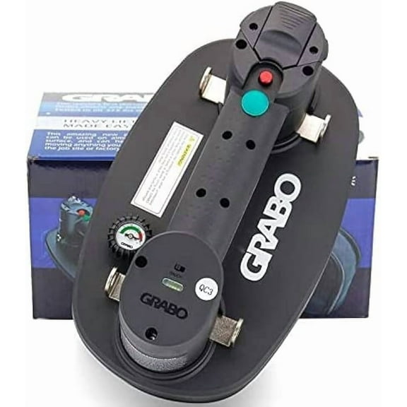 GRABO Electric Vacuum Suction Cup Lifter for Wood Drywall Granite Glass
