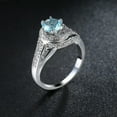thumbnail image 3 of White/Blue/Red/Green CZ Band 925 Silver, Gold Women's Engagement Ring Size 6-10, 3 of 8
