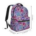 thumbnail image 2 of Honeii Cute Nautical Print Backpack for Both Men and Women, Basic Bookbag for College, Work, or Travel,Rucksack Computer Bag-One Size, 2 of 5