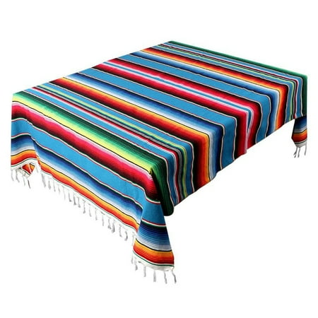 

Mexican Blanket Sarape Picnic Rug Throw Tablecloth Hot Rod for Yoga Party 150X215cm