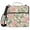 Pink Peony Flowers Green Leaves, variant on Haosy 3 Ring Zipper Binder with Shoulder Strap Waterproof Trapper Keeper 2 Inch D-Ring 500 Sheets Capacity, Pink Peony Flowers Green Leaves