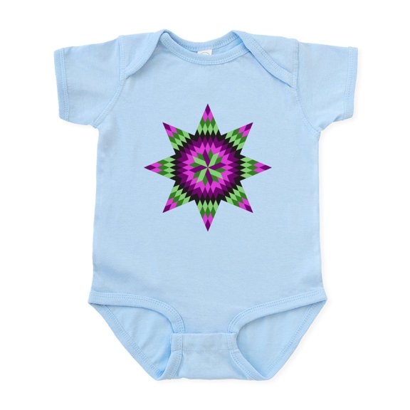CafePress - Native Stars Infant Bodysuit - Baby Light Bodysuit, Size Newborn - 24 Months