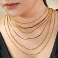thumbnail image 4 of JeenMata Paquete múltiple de regalo, 6 piezas, collar para mujer, colgante, regalo de joyería, gargantilla, cadena de serpiente, eslabones, collar en capas de moda, collar ajustable, 4 of 5