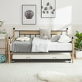 thumbnail image 4 of AENKYO Twin Size Daybed with Trundle Bed, Versatile Sturdy Daybed Frame, Black, 4 of 8