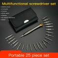 thumbnail image 6 of 25-in-1 Precision Screwdriver Set, Magnetic Bits for Electronics Repair, Includes Phillips, Torx, Flat & Point Bits, Portable Leather Case for Phones, Laptops, Watches & Glasses, 6 of 9