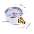 thumbnail image 2 of 0-10 Bar Pressure Gauge 0-120 Temperature Gauge Meter With G1/4 Thread Presssure Gauge With Metal For Shell Lower Mount ,Corrosion Resistance, 2 of 5