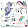 thumbnail image 3 of Serafina Home Dreams Unicorn and Shooting Stars Throw Blanket: Soft Plush Accent for Sofa Couch Chair Bed Dorm or Travel, 3 of 7