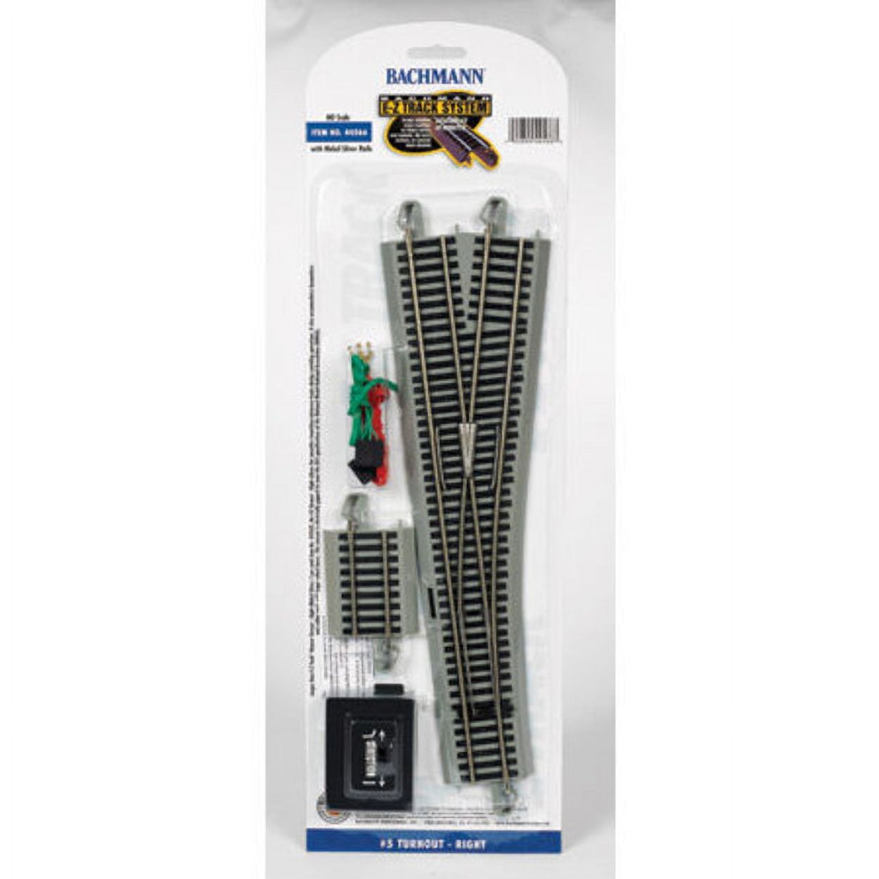 Bachmann Industries e-zトラック4?Turnout???左(1?/カード) Nスケール [並行輸入品]