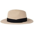 thumbnail image 2 of Womens Fashion Solid Color Wide Panama Hat Foldable Beach Sun Hat, 2 of 2