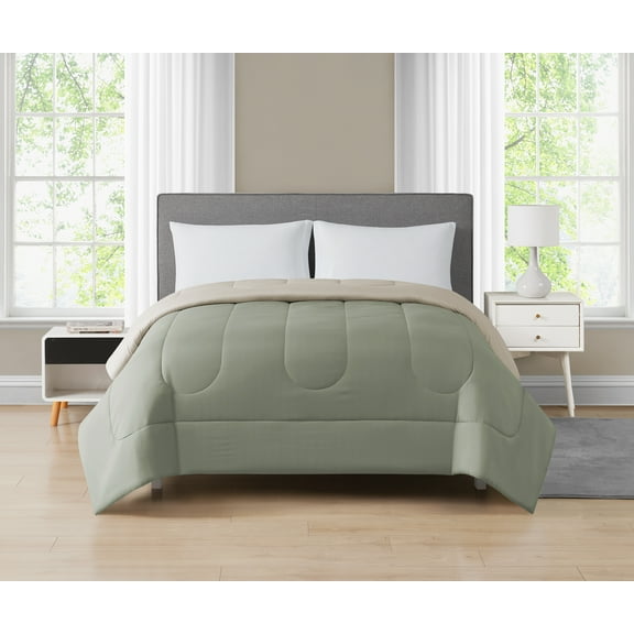 Mainstays Couette Vert Reversible Double/Grand